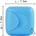 thumbnail image 2 of Travel Soap Box Handmade Waterproof Leakproof Square Small Soap Dish Sealed Box Portable Outdoor Accessories 2 Pcs Blue, 2 of 5