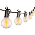 thumbnail image 1 of Luces de Cadena para Exterior Brightown GYPC-O255AU 30 Pies 25 Focos G40 E12 Blanco Cálido, 1 of 5