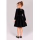 thumbnail image 3 of Vestido de niña con flor Roman Fashion /Kids 0034 (Negro) negro CH, 3 of 4
