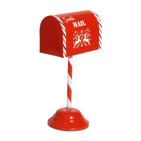 Santa Mailbox Buzón Postal Navidad Cartas Hierro Decorativo Unicidad Temática Adecuado para Decoración Navideña Regalos Sala Jardín Dormitorio Tienda