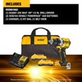 thumbnail image 2 of Taladro/destornillador DEWALT 20 V MAX XR inalámbrico sin escobillas DCD801QQ2, 2 of 5