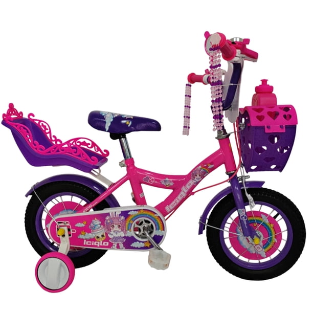 Bicicleta Infantil Niñas R-16 Portamuñecas Ruedas Auxiliares