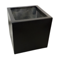 thumbnail image 1 of Maceta de Fibra de Vidrio FibraFormas Mod. Cubo 20cm Chocolate, 1 of 7