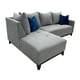 thumbnail image 4 of Sala Esquinera Paris Gris, Salvanto, Base De Madera De Pino Color Nogal, 230X150 cm, 4 of 12
