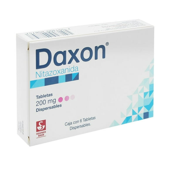 Daxon 200 mg tabletas dispersables 6 pzas