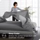 thumbnail image 4 of Bare Home Sábanas Planas Ultra Suaves - Colección Premium 1800 - Doble Cepillado - Queen, Gris, 4 of 6