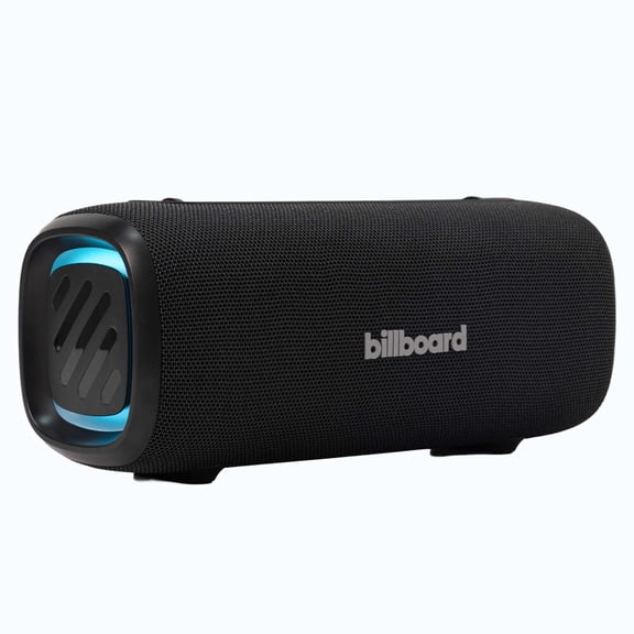 Bocina Inalámbrica Portátil Billboard Nomad 50W RMS Bluetooth 6.0 TWS Luz LED RGB IPX5 USB Micro SD color Negro