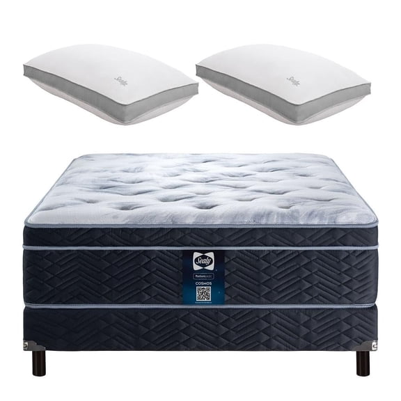 Colchón más box más Almohadas Premium Sealy Individual Cosmos