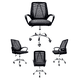 thumbnail image 2 of Silla De Oficina Ergonómica Reclinable Modelo Negro, 2 of 4