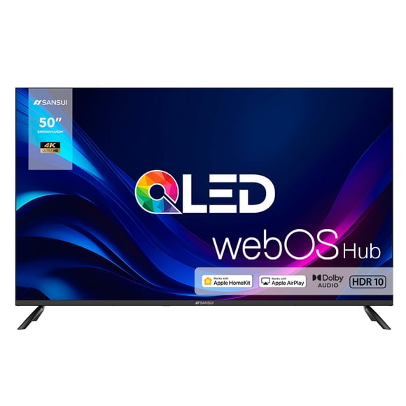 Sansui Televisión 50 Uhd Qled 4k Sistema Operativo Web Os, Control De Voz, Hdr 10, Wi Fi, Bluetooth, Usb, Hdmi, Dolby Audio Mod. SMX50VAQUW