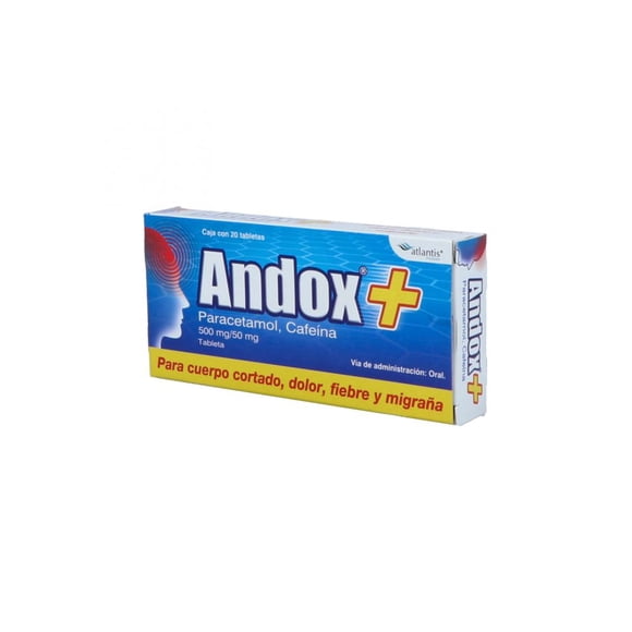 Andox 500 Mg/50 Mg Caja Con 20 Tabletas