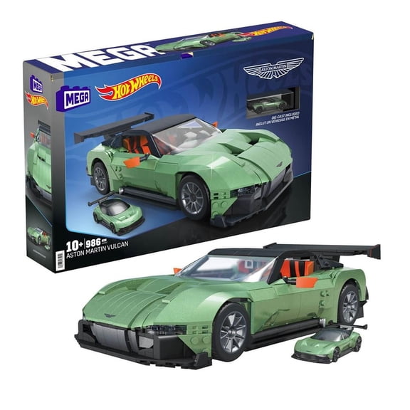 Juguete de Construcción Mega Hot Wheels Aston Martin Vulcan de Colección