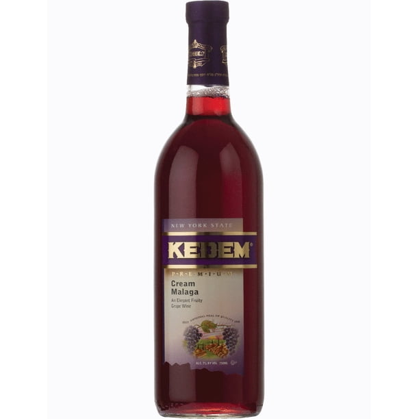Vino Tinto Dulce Kedem Premium Cream Malaga Kosher Usa