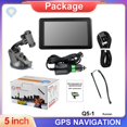 thumbnail image 1 of Navegador GPS británico para coche y camión, dispositivo GPS de 5 pulgadas, 8 GB + 128 MB, sistema de navegación para coche y camión con pantalla de mapa, transmisor FM, DVR para vehículo., 1 of 9