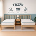 thumbnail image 4 of Colchones En Caja 2 Pack Individuales Atlas Del Descanso, 4 of 7