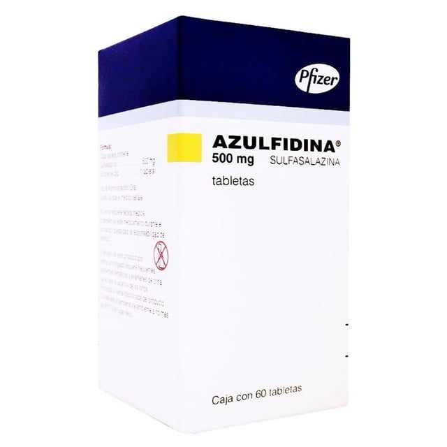 Azulfidina 500 mg 60 tabletas de liberación prolongada