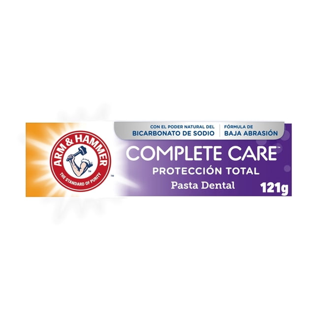 Arm & Hammer Pasta Dental Complete Care 3 en 1 121 g. Ayuda al Blanqueamiento, a Mantener Encías Saludables y Prevención de Caries. Protección Total