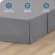 thumbnail image 2 of Faldón de cama Bare Home cepillado doble Premium 1800 15 pulgadas Twin gris, 2 of 5