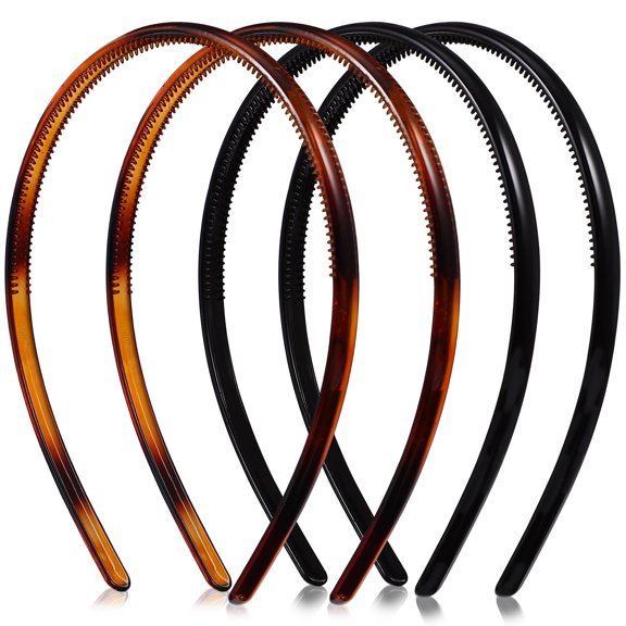 4 piezas diademas de cabeza sólida para cabello para cabello diadema reutilizable diadema decorativo para niñas