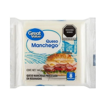 Queso manchego Great Value en rebanadas 144 g