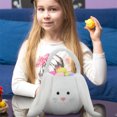 thumbnail image 2 of Xihbxyly Cesta de Pascua Personalizada con Forma de Conejito, Diseño Suave y Esponjoso, Lindas Orejas de Conejo, Gran Capacidad para Huevos y Dulces, Ideal para Pascua o Uso Diario, Regalo para Niñas, 2 of 4