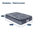 thumbnail image 2 of Colchon Matrimonial Restonic Ortopedico Confort Plus + 2 Almohadas Restonic + Sabanas blancas, 2 of 12