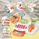 thumbnail image 3 of Caja Registradora Infantil Juego De Juguete 36pcs Xtellar Naranja, 3 of 4