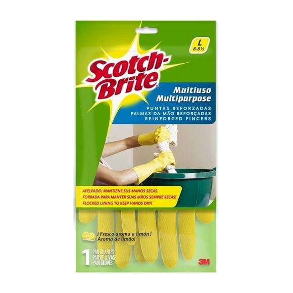 Guantes para baño y lavandería 3M Scotch Brite grandes 1 par