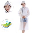 thumbnail image 3 of Luxshiny 2Ud Impermeable Transparente Para Adulto Y Portátil Con Capucha Para Lluvia, 3 of 8