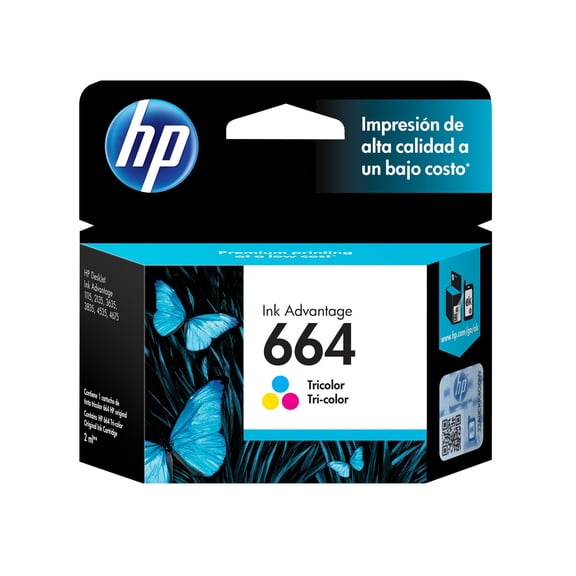 Cartucho de tinta HP 664 Tricolor Original F6V28AL