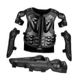 thumbnail image 1 of Traje de protección para motocicleta para niños, cómodo protector de pecho, columna vertebral y espalda para exteriores Negro, 1 of 9