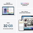 thumbnail image 5 of Laptop Apple MacBook Air 13” M5 10-Core CPU 8-Core GPU 16GB RAM 512GB SSD Plata, 5 of 5