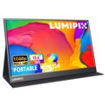 thumbnail image 1 of Monitor Portátil 15.6" 1080P FHD IPS, Pantalla Externa Ultrafina con USB-C, HDMI, Altavoces y Funda, para Laptop, Mac, Teléfono, Xbox, PS5, Switch y PC, 1 of 7