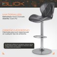 thumbnail image 3 of Set De 2 Bancos Barra Cocina Silla Regulable Diseño Acabado de la estructura Cromado Color Gris Blick, 3 of 8