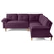 thumbnail image 4 of Sala Esquinera De Velvet Morado Modelo Elton, 4 of 5