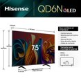 thumbnail image 3 of TELEVISION HISENSE 75" QLED 4K UHD Google TV 75QD6N, 3 of 4