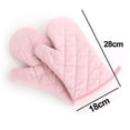 thumbnail image 1 of Heat-resistant Oven Mitts - Silicone Kitchen Oven Mitt Gloves,-, 1 of 4