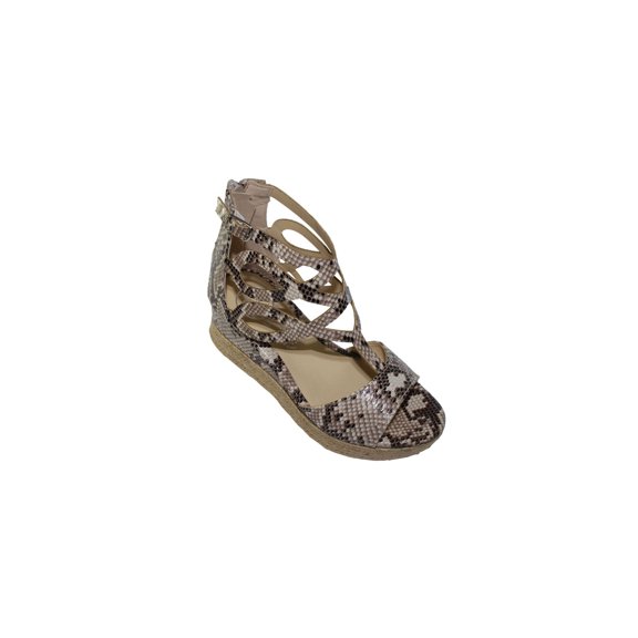 SANDALIAS CASUALES LEON NIÑA VIBORA LECHE 1003