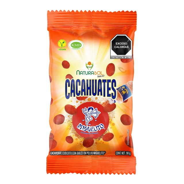 Cacahuates Naturasol cubierto con dulce en polvo Miguelito 90 g