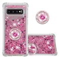 thumbnail image 1 of Funda para Samsung Galaxy S10 Plus con Brillo Líquido Flotante, Purpurina, Parachoques y Anillo Giratorio Soporte, 1 of 5