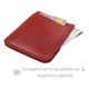thumbnail image 3 of Tarjetero Vertical Unisex Piel Genuina Pull Up Compacto rojo, 3 of 6