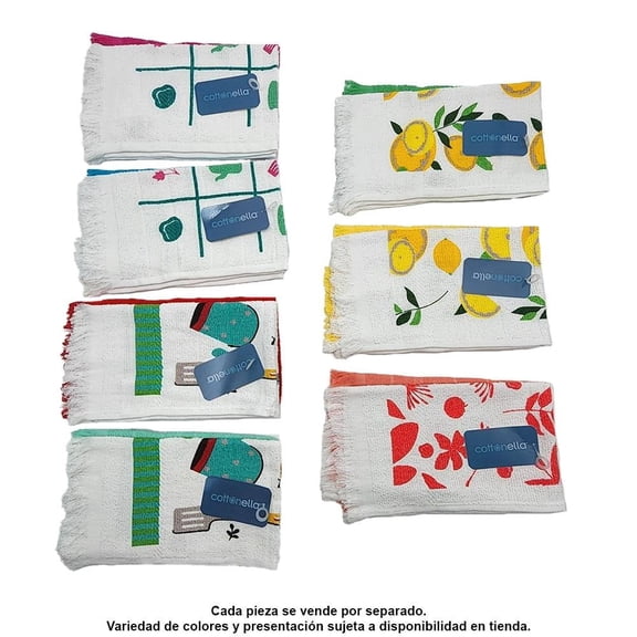 Trapo de Cocina Prichos Cottonella 31x48 cm Varios Modelos 2 Piezas