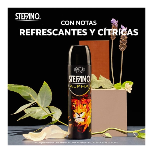 Imagen 3 de Desodorante Hombre Stefano Alpha Antitranspirante en Aerosol 159 ml