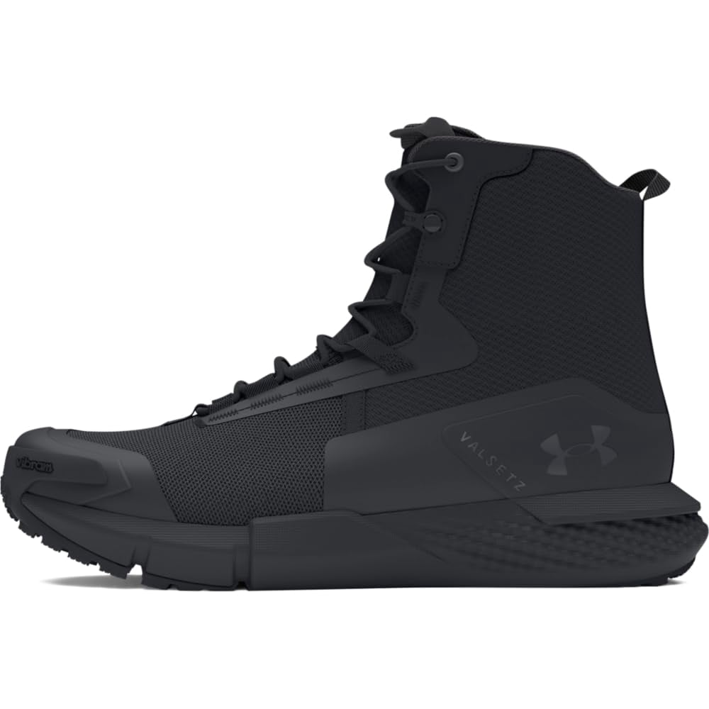 Zapatos Under Armour Charged Valsetz para hombre, color negro/gris, talla 8