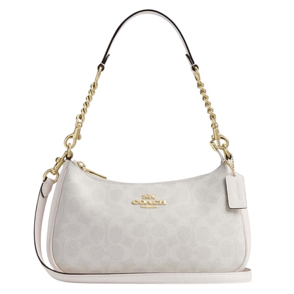 Bolsa Crossbody COACH Teri blanco liso canvas