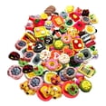 thumbnail image 3 of Toy de alimentos en miniatura de 100 piezas mini juego de resina Juguete de juguete Juego de cocina Accesorio de juegos de cocina Juega Juguete de, 3 of 10