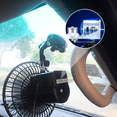 thumbnail image 4 of Ventilador de coche de 12V con velocidad y oscilación ajustables - Ventilador pequeño de viento fuerte para días calurosos, montado en el salpicadero o parabrisas, 4 of 6