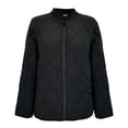 thumbnail image 1 of Chamarra George para Mujer, Acolchada Estilo Bomber Negro Talla G, 1 of 4