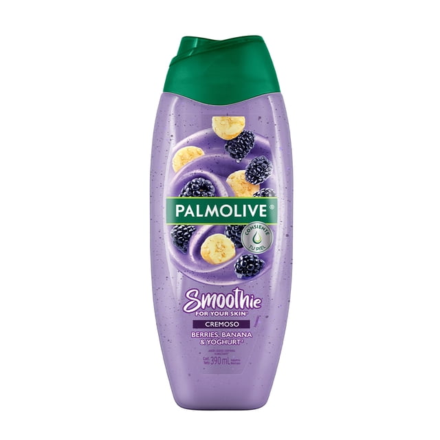 Jabón Líquido Corporal Palmolive SMOOTHie Berries, Plátano y Yoghurt 390 ml