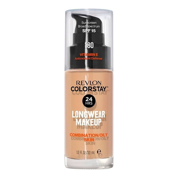 Base de maquillaje Revlon Colorstay 180 sand beige vitamina E 30 ml